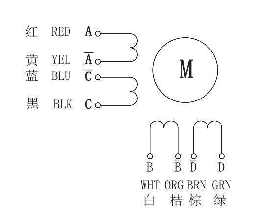 86步進(jìn)電機(jī)接線圖